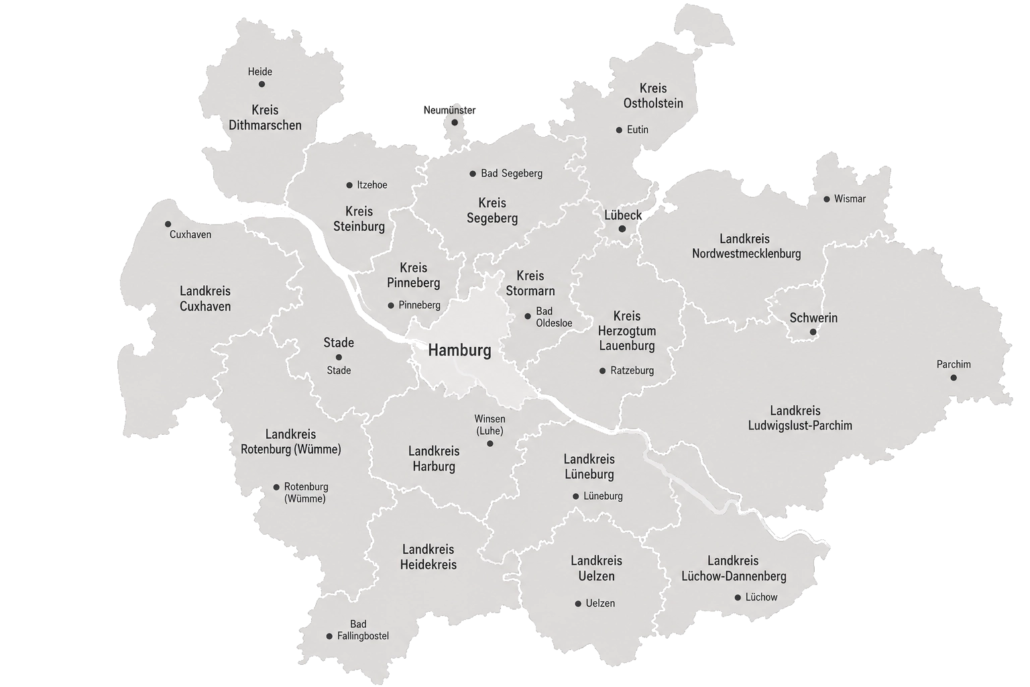 Inhouse-Seminare in Hamburg, Lübeck, Kiel, Bremen und Hannover Einsatzgebiet für Inhouse-Seminare in Hamburg und der Umgebung