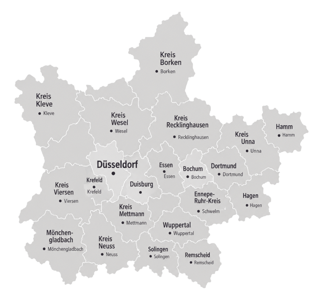 Karte_Reinland_um_Duesseldorf Karte Orte Reinland um Duesseldorf